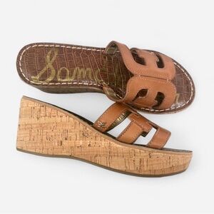 Sam Edelman Tan Wedge Sandals